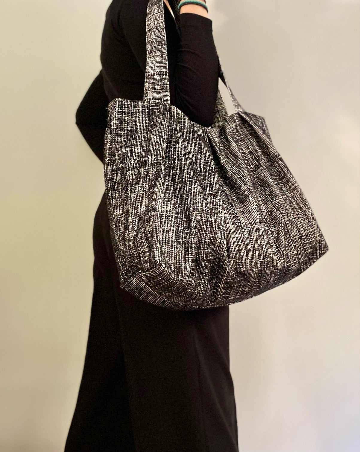 συλλεκτική χειροποίητη τσάντα shopper βελούδινη