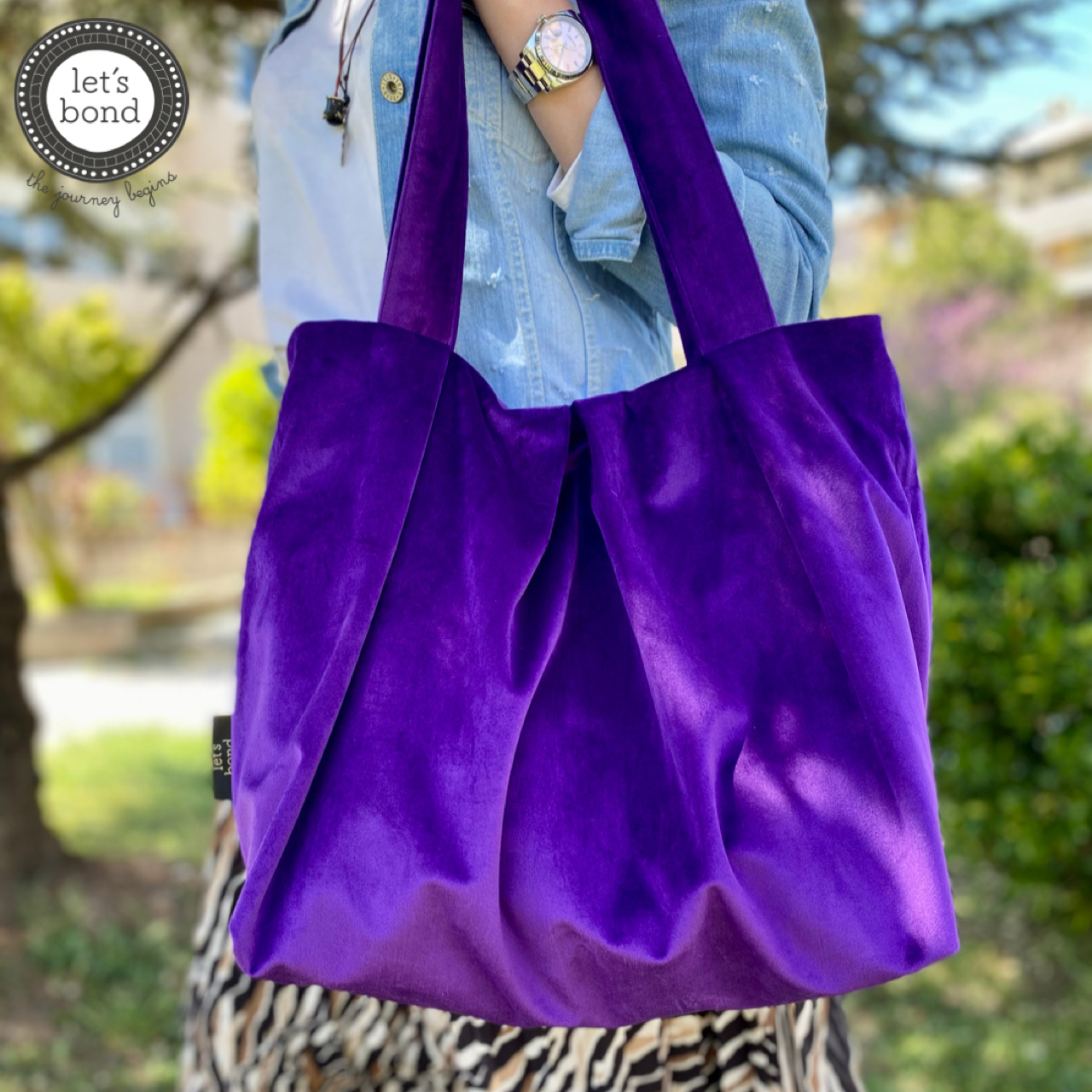 μοντερνα τσαντα μωβ βελουδο velvet bag