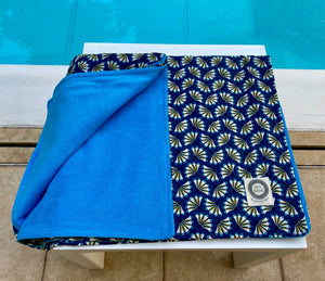 τιρκουάζ μπλε ανδρική πετσέτα θαλάσσης