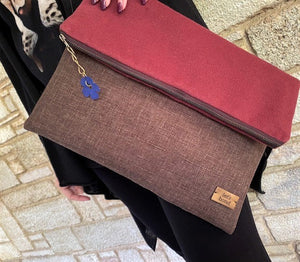 τσαντα φακελος clutch με καπακι