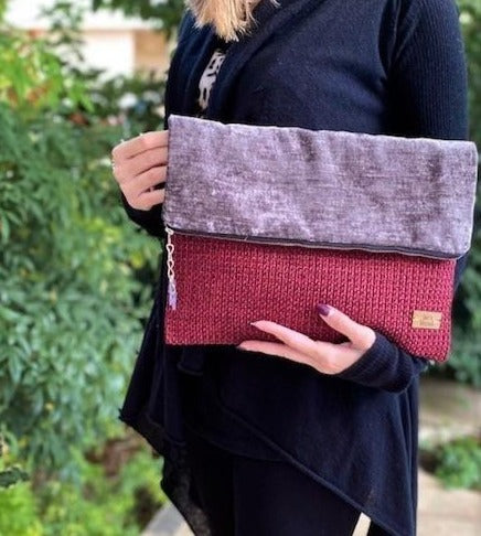 χειροποιητος φακελος τσαντα clutch