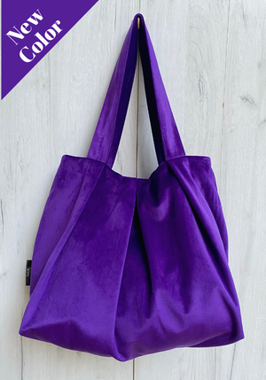 τσαντα βελουδινη shopper bag velvet