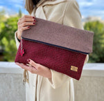 clutch bag handmade τσαντα φάκελοσ κοκκινος 